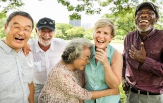 Group of Senior Retirement Friends Happiness